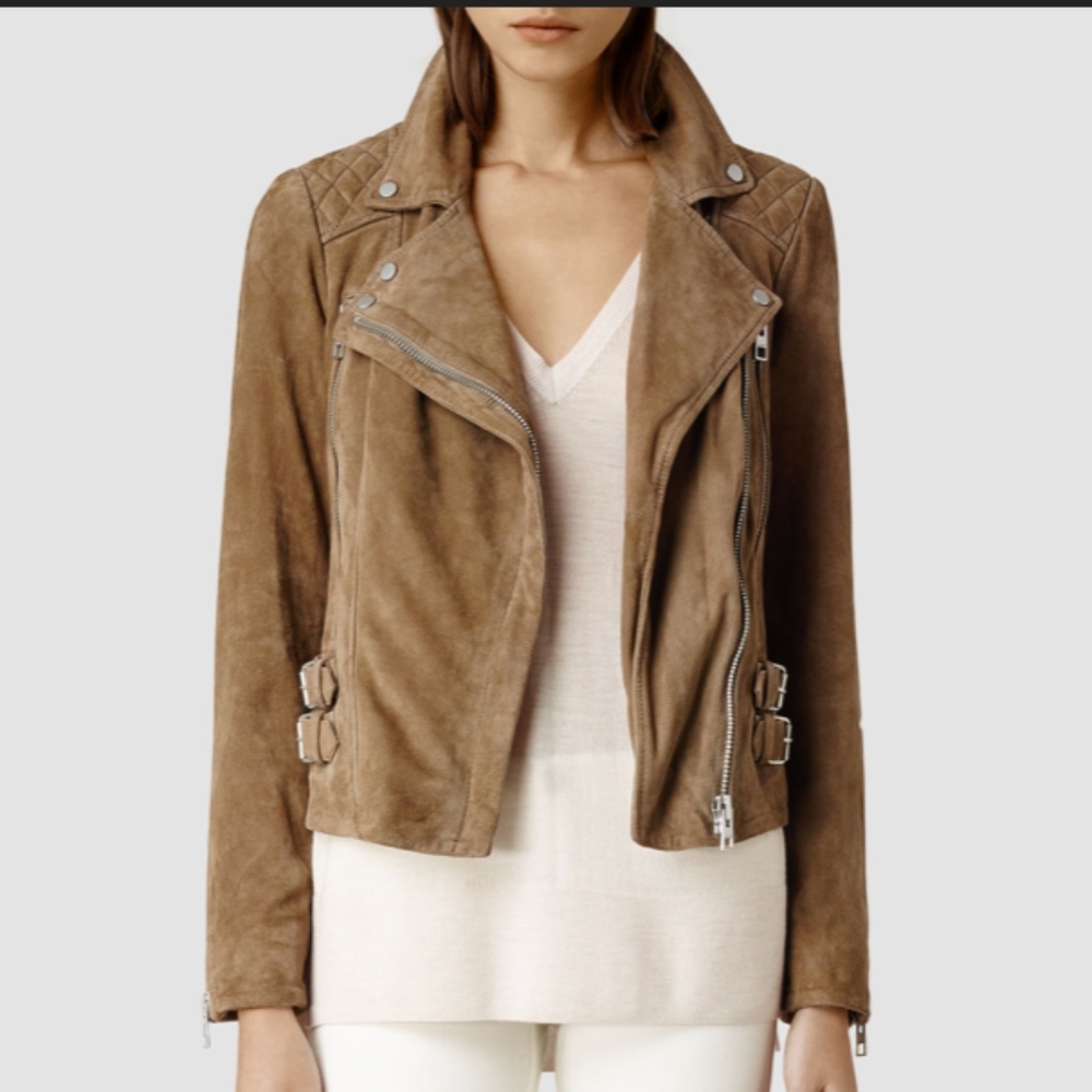 ALL SAINTS Mason Leather Biker Jacket